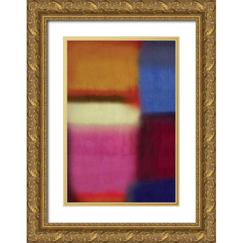 Remind Me IV Gold Ornate Wood Framed Art Print with Double Matting by PI Galerie