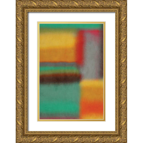 Remind Me VI Gold Ornate Wood Framed Art Print with Double Matting by PI Galerie