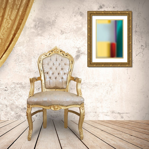 Smooth Glass I Gold Ornate Wood Framed Art Print with Double Matting by PI Galerie