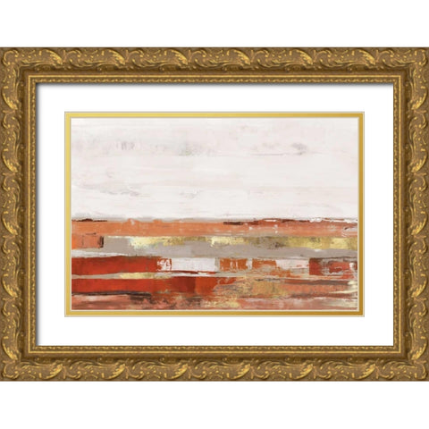 Way to Go Cinnamon Version Gold Ornate Wood Framed Art Print with Double Matting by PI Studio
