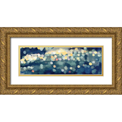 City Lights I Gold Ornate Wood Framed Art Print with Double Matting by PI Studio