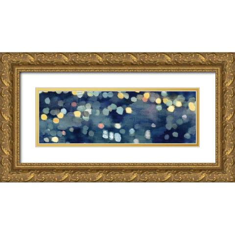 City Lights II Gold Ornate Wood Framed Art Print with Double Matting by PI Studio
