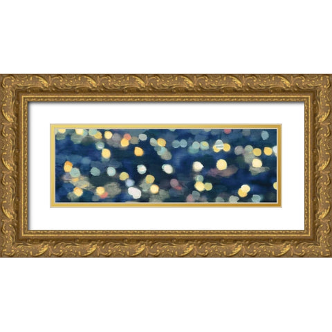 City Lights III Gold Ornate Wood Framed Art Print with Double Matting by PI Studio