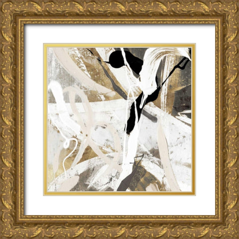 Tangled IV Gold Ornate Wood Framed Art Print with Double Matting by PI Studio