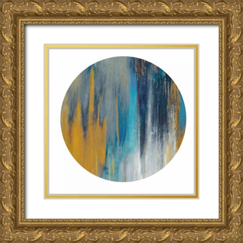 Moon I Gold Ornate Wood Framed Art Print with Double Matting by PI Studio