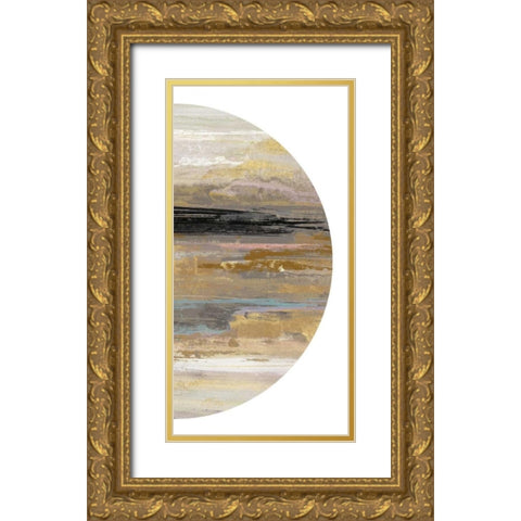 Crescent I Gold Ornate Wood Framed Art Print with Double Matting by PI Studio
