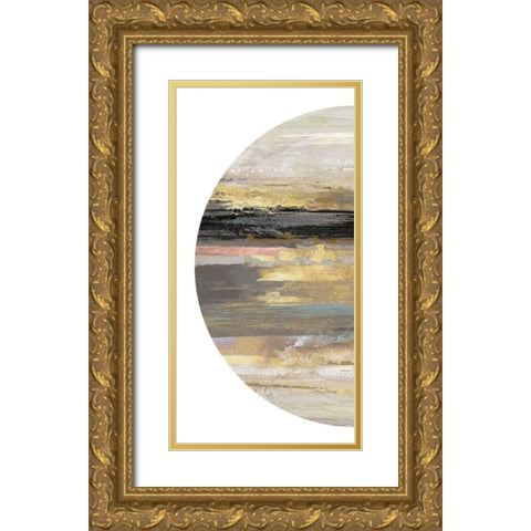 Crescent II Gold Ornate Wood Framed Art Print with Double Matting by PI Studio