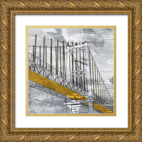 Overpass Gold Ornate Wood Framed Art Print with Double Matting by PI Studio