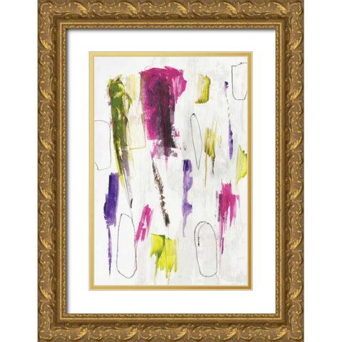 colour splash I Gold Ornate Wood Framed Art Print with Double Matting by PI Studio