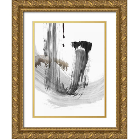 A Loner I Gold Ornate Wood Framed Art Print with Double Matting by PI Studio