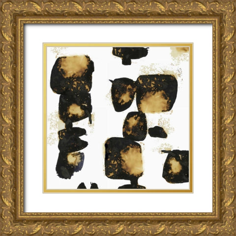 Inukshuk I Gold Ornate Wood Framed Art Print with Double Matting by PI Studio