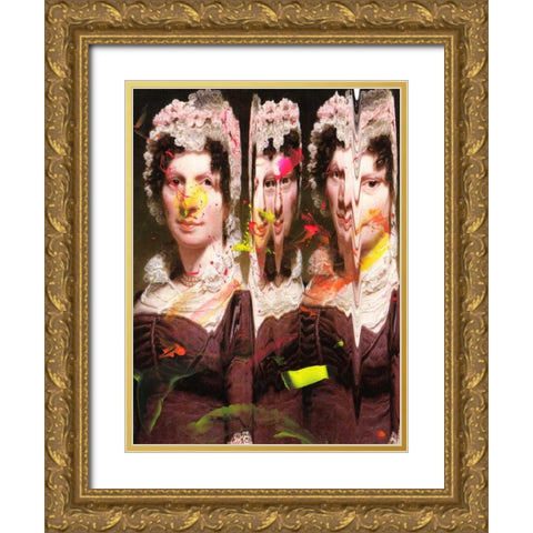 Three Selves II Gold Ornate Wood Framed Art Print with Double Matting by PI Studio