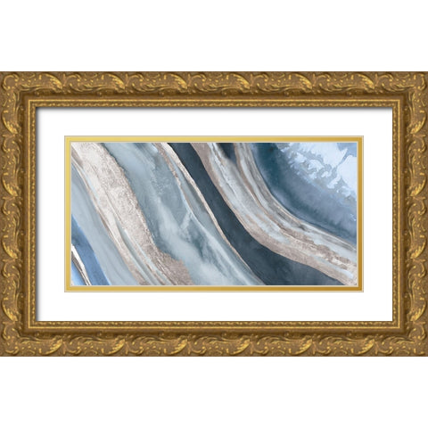 Geodic I Gold Ornate Wood Framed Art Print with Double Matting by PI Studio