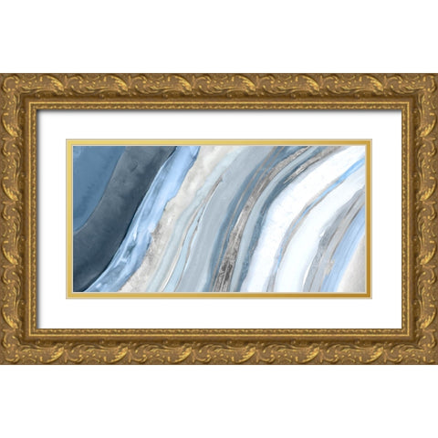 Geodic II Gold Ornate Wood Framed Art Print with Double Matting by PI Studio