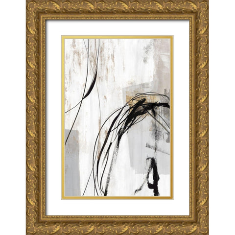 Indentation II Gold Ornate Wood Framed Art Print with Double Matting by PI Studio