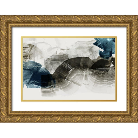 Indentation II  Gold Ornate Wood Framed Art Print with Double Matting by PI Studio
