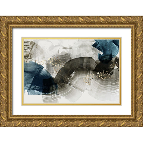 Laced II  Gold Ornate Wood Framed Art Print with Double Matting by PI Studio