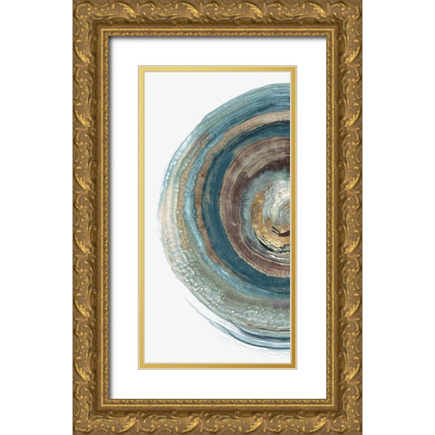 Into the Dark I  Gold Ornate Wood Framed Art Print with Double Matting by PI Studio