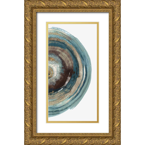 Into the Dark III  Gold Ornate Wood Framed Art Print with Double Matting by PI Studio