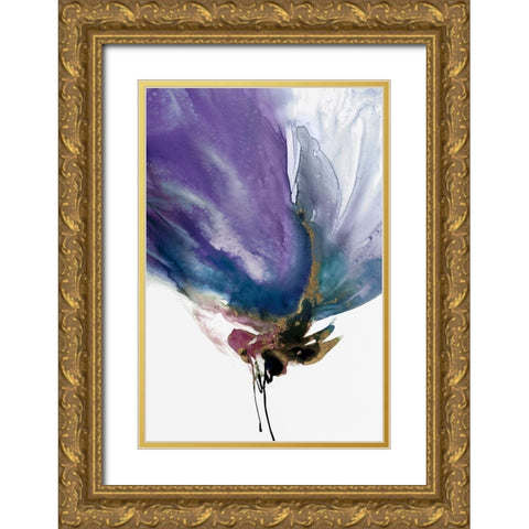 Violaceous IIÂ  Gold Ornate Wood Framed Art Print with Double Matting by PI Studio