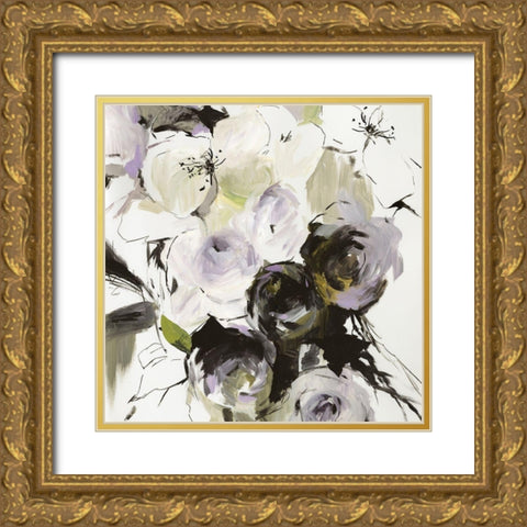 Simple Bouquet I Gold Ornate Wood Framed Art Print with Double Matting by PI Studio