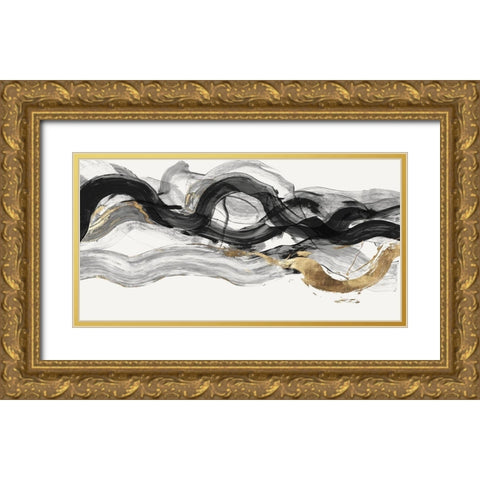 Poised I  Gold Ornate Wood Framed Art Print with Double Matting by PI Studio
