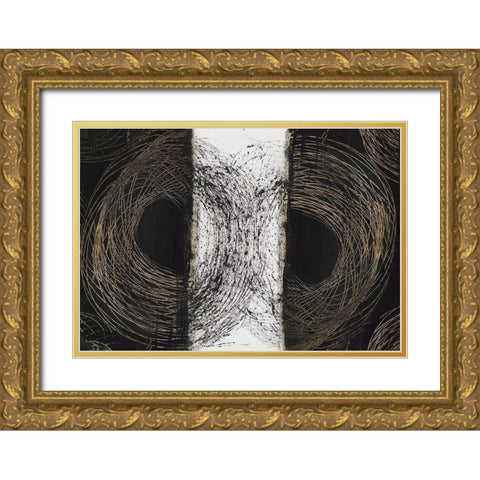 Illusion I Gold Ornate Wood Framed Art Print with Double Matting by PI Studio