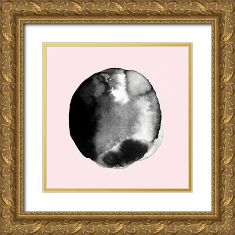 New Moon II Blush Version  Gold Ornate Wood Framed Art Print with Double Matting by PI Studio