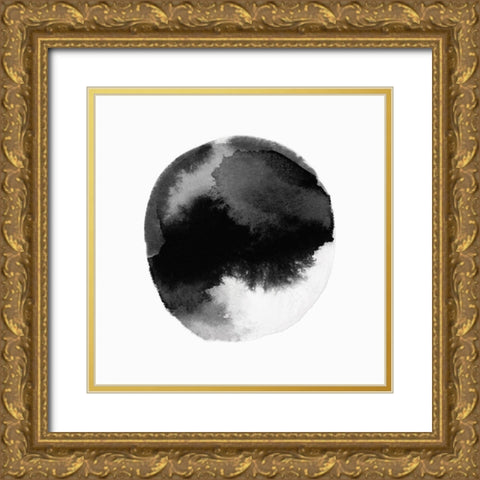 New Moon III  Gold Ornate Wood Framed Art Print with Double Matting by PI Studio