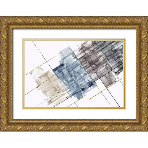 Directive  Gold Ornate Wood Framed Art Print with Double Matting by PI Studio