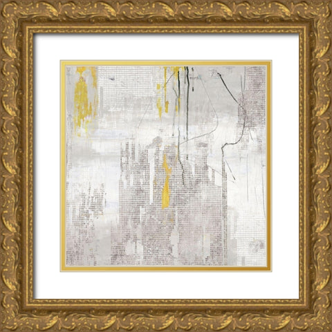 Trickle II  Gold Ornate Wood Framed Art Print with Double Matting by PI Studio