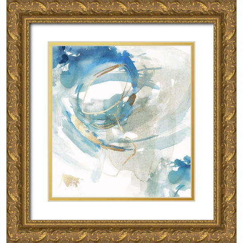 Expansion of Gold II Gold Ornate Wood Framed Art Print with Double Matting by PI Studio