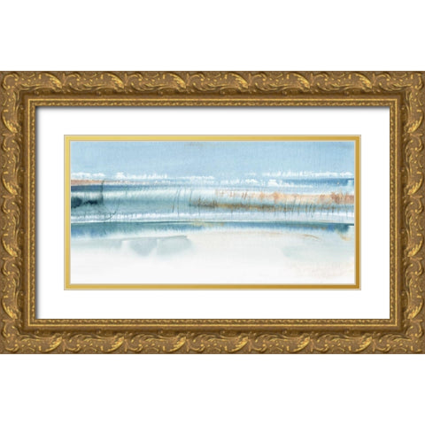 Immersed I Gold Ornate Wood Framed Art Print with Double Matting by PI Studio