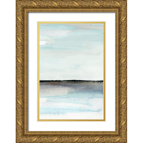 Beautiful Place - Panel 5 Gold Ornate Wood Framed Art Print with Double Matting by PI Studio