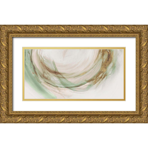 Circle of Life I Gold Ornate Wood Framed Art Print with Double Matting by PI Studio