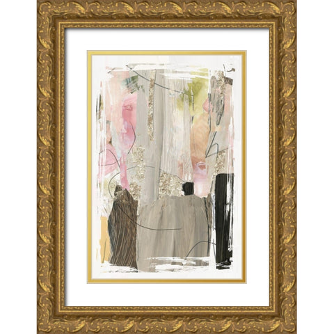 Solange Secret I Gold Ornate Wood Framed Art Print with Double Matting by PI Studio