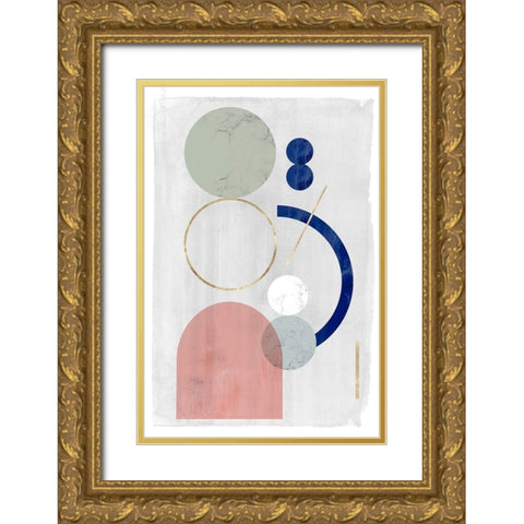 Joy and Philosophy II Gold Ornate Wood Framed Art Print with Double Matting by PI Studio
