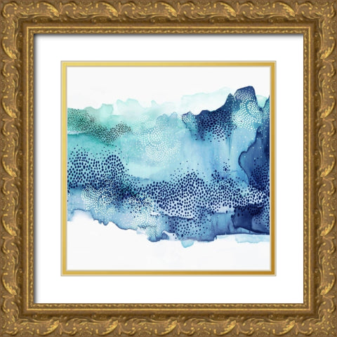 Hidden in Waves I Gold Ornate Wood Framed Art Print with Double Matting by PI Studio