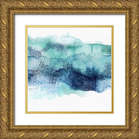 Hidden in Waves II Gold Ornate Wood Framed Art Print with Double Matting by PI Studio