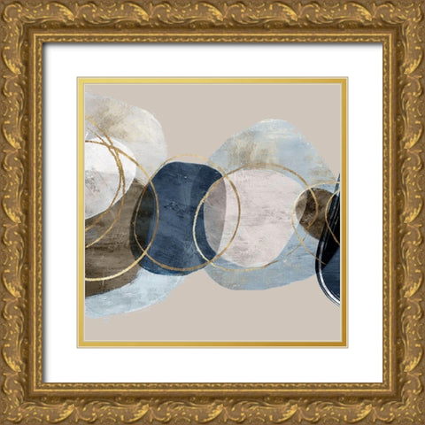 Conglomerate II Gold Ornate Wood Framed Art Print with Double Matting by PI Studio