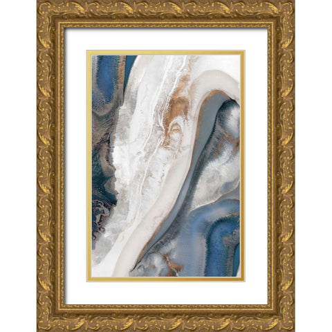 The Silver Sky I  Gold Ornate Wood Framed Art Print with Double Matting by PI Studio