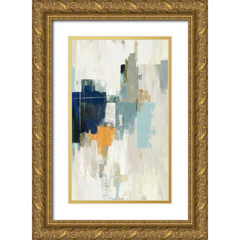 Exuberating II   Gold Ornate Wood Framed Art Print with Double Matting by PI Studio