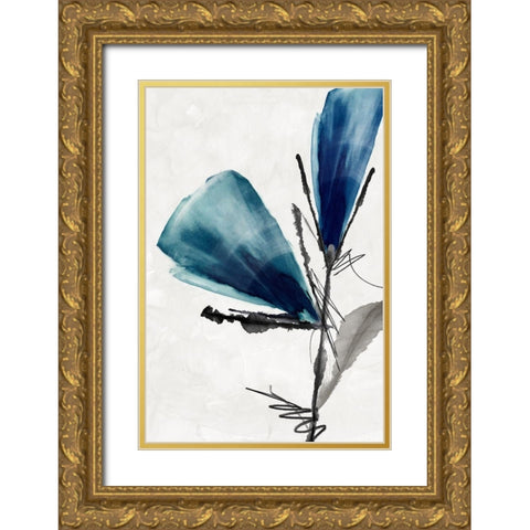 Light as Feather I Gold Ornate Wood Framed Art Print with Double Matting by PI Studio