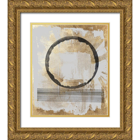 Chord Gold Ornate Wood Framed Art Print with Double Matting by PI Studio