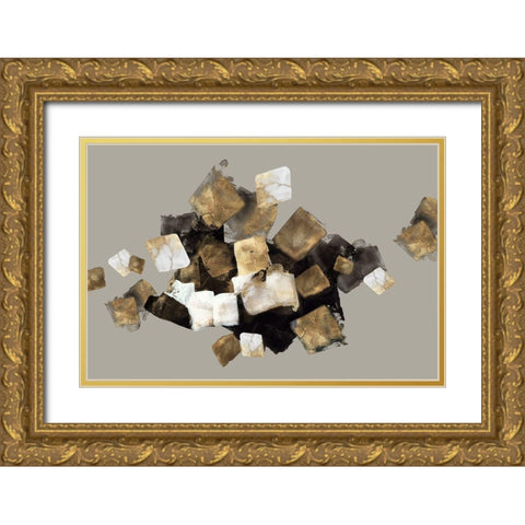 Marigolds Touch  Gold Ornate Wood Framed Art Print with Double Matting by PI Studio