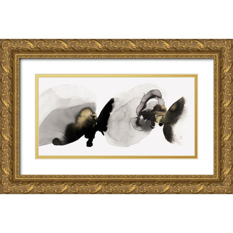 Flowing Rythm I  Gold Ornate Wood Framed Art Print with Double Matting by PI Studio
