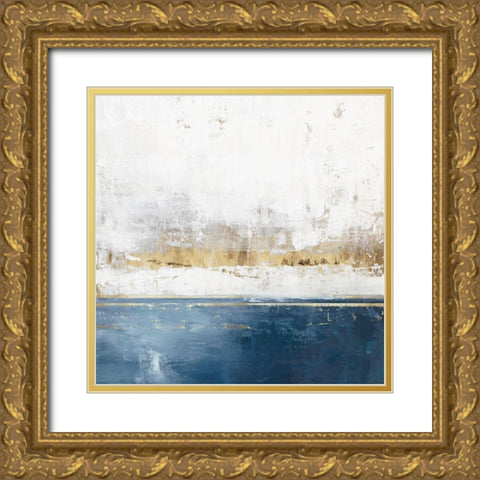 Golden Horizon II Gold Ornate Wood Framed Art Print with Double Matting by PI Studio