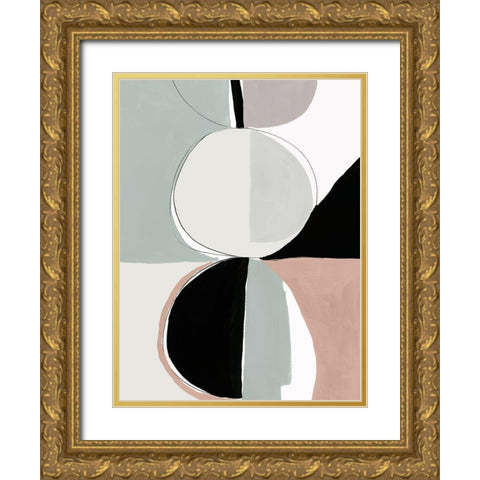 Speculum II Gold Ornate Wood Framed Art Print with Double Matting by PI Studio