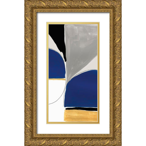 Azure Reflector I  Gold Ornate Wood Framed Art Print with Double Matting by PI Studio
