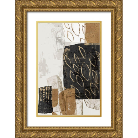 Shape of Formation II Gold Ornate Wood Framed Art Print with Double Matting by PI Studio